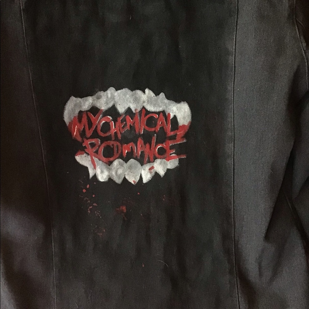 Hand Painted MCR Vampire Fang Jacket